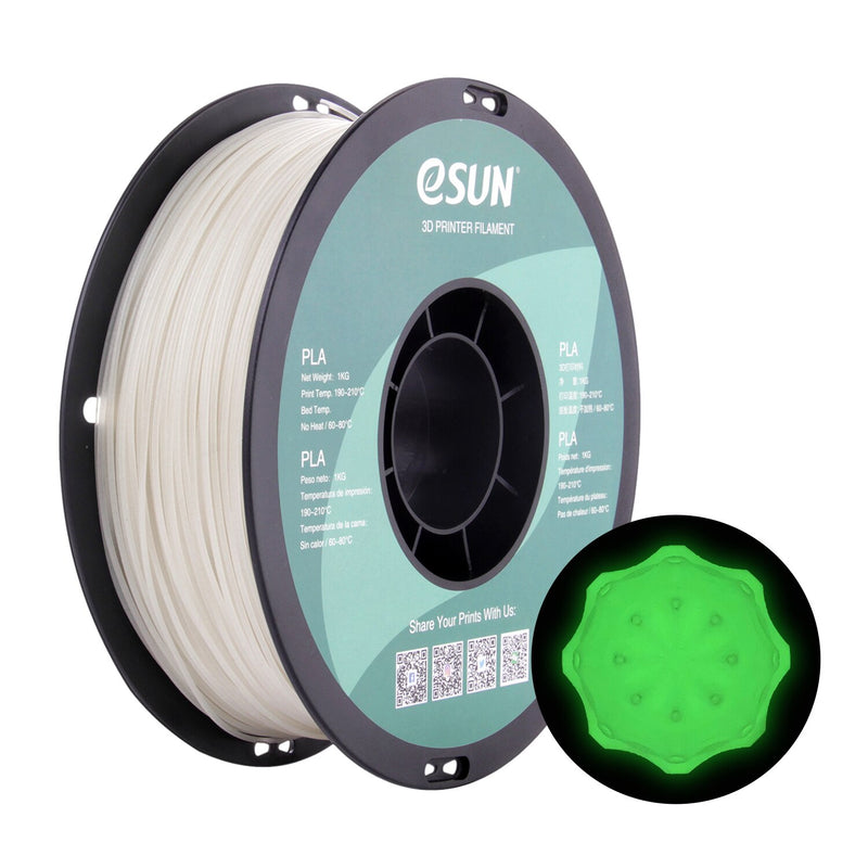 eSun PLA Luminous Glow In The Dark 1.75mm 1KG 3D Printer Filament