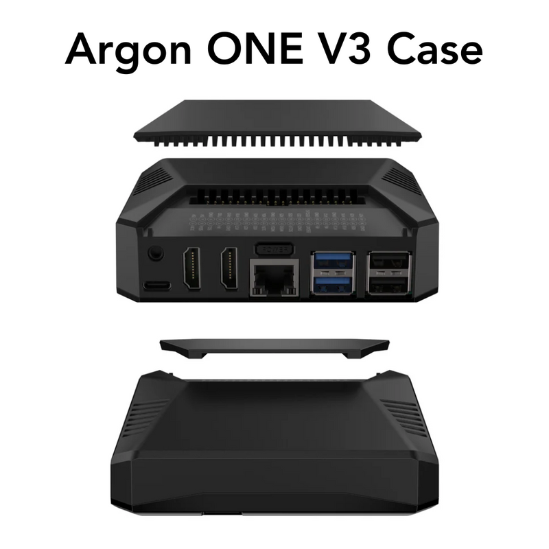 Argon ONE V3 Case for Raspberry Pi 5 + M.2 NVME Expansion Option ...