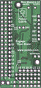 Bottom view of Mini Maestro 24-channel USB servo controller.