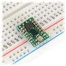 Pololu step-up/step-down voltage regulator S7V8A in a breadboard.