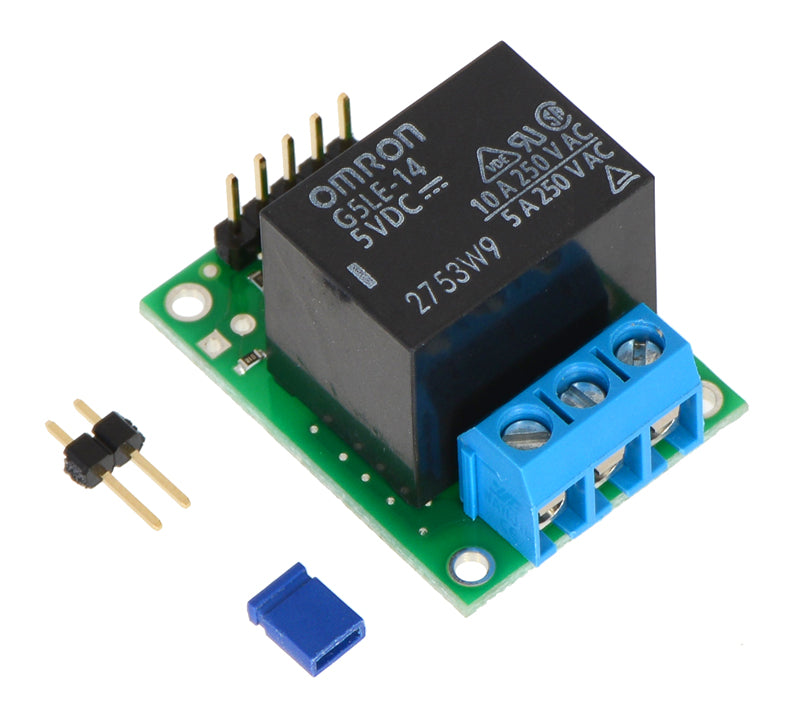Pololu RC Switch with Relay (Assembled) with included hardware.