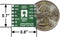 Breakout Board for microSD Card, bottom view with dimensions.