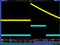QTR-1RC output (yellow) when 1/8&quot; above a black line and microcontroller timing of that output (blue).