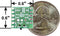 Mini MOSFET Slide Switch with Reverse Voltage Protection, bottom view with dimensions.
