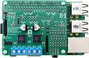 Pololu dual MC33926 motor driver (assembled) on a Raspberry Pi Model&nbsp;B+.