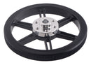 The Multi-Hub Wheels work with our 6mm, 8mm, and 1/4″ universal mounting hubs.