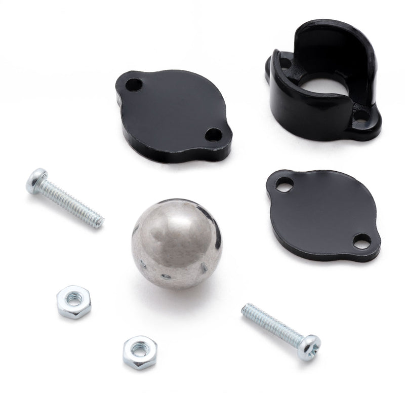 Pololu ball caster with 1/2" metal ball with included hardware.