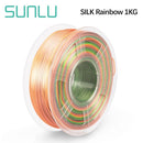 SUNLU PLA Silk Rainbow 1.75mm 1KG 3D Printer Filament