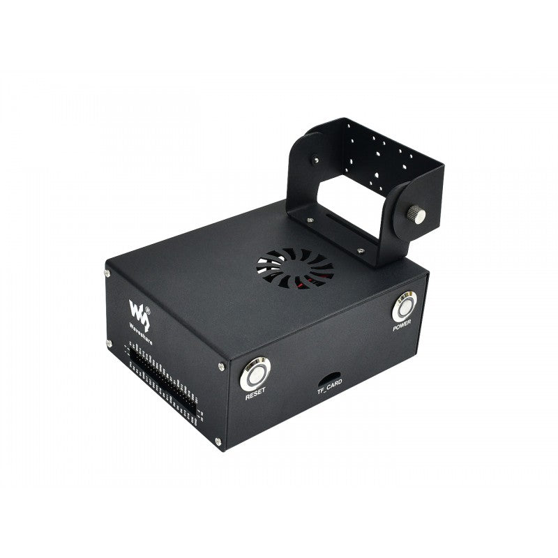 Aluminium Jetson Nano 4GB Casing with Camera Mount and PWM Cooling Fan (Compatible with both A02 and B01)