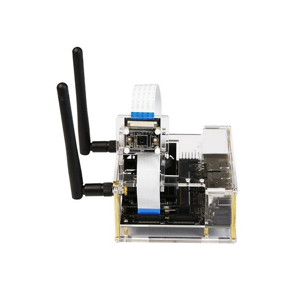 Acrylic Casing with 2 Antenna for NVIDIA Jetson Xavier NX/TX2 NX/Orin
