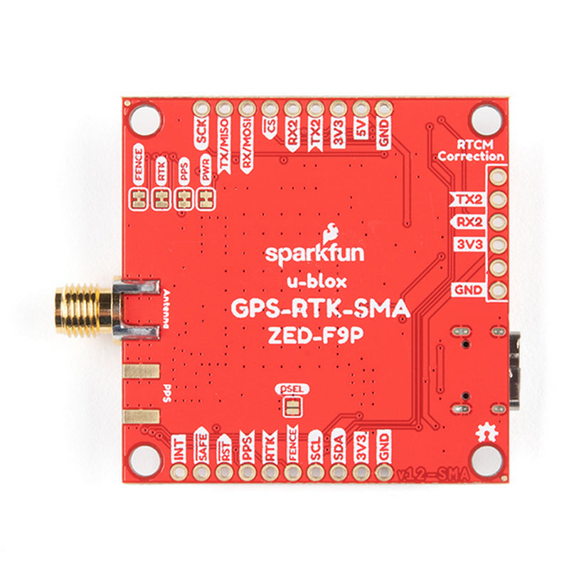 SparkFun GPS-RTK-SMA Breakout - ZED-F9P (Qwiic) GPS-16481