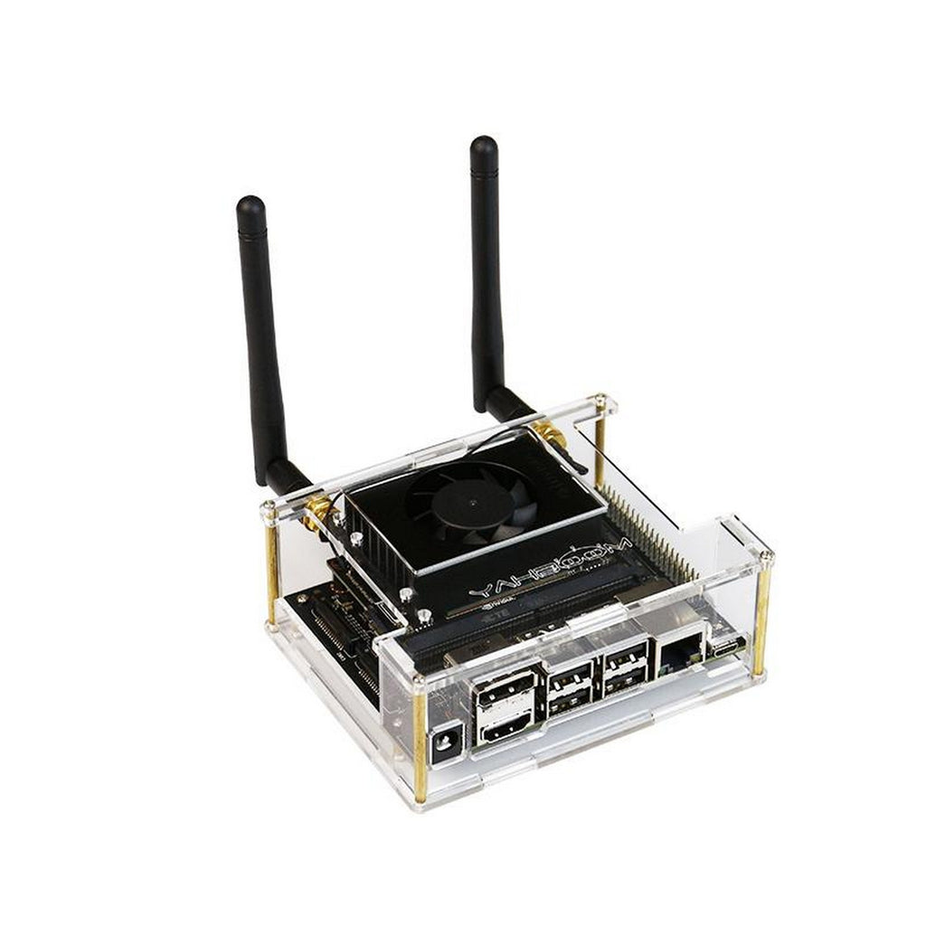Acrylic Casing with 2 Antenna for NVIDIA Jetson Xavier NX/TX2 NX/Orin