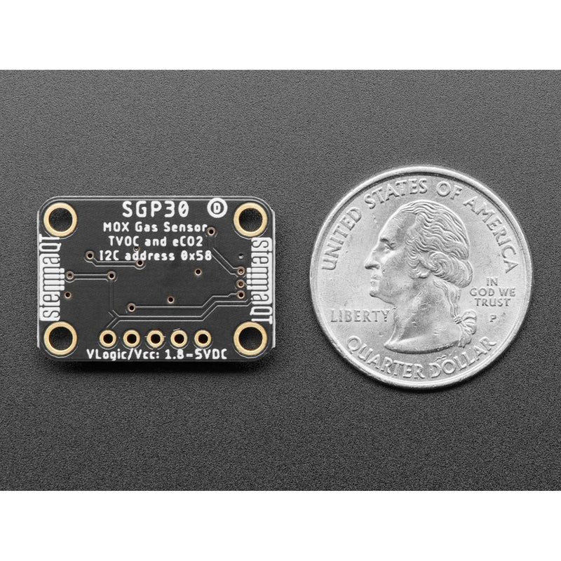 Adafruit SGP30 Air Quality Sensor Breakout - VOC and eCO2 - STEMMA QT / Qwiic 3709