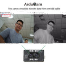 Arducam Stereo USB Camera, Synchronized Visible Light and Infrared Camera, 2MP 1080P Day and Night Mini UVC USB2.0 Webcam Board for Face Recognition and Biological Detection B0198