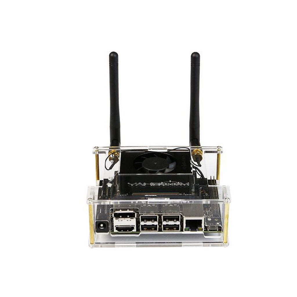 Acrylic Casing with 2 Antenna for NVIDIA Jetson Xavier NX/TX2 NX/Orin