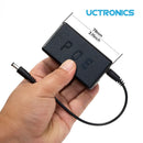 UCTRONICS PoE Splitter 19V 1.3A for Jetson Xavier NX, Active PoE+ RJ45 to 5.5×2.5mm Barrel Jack, IEEE 802.3at/af Compliant U6127