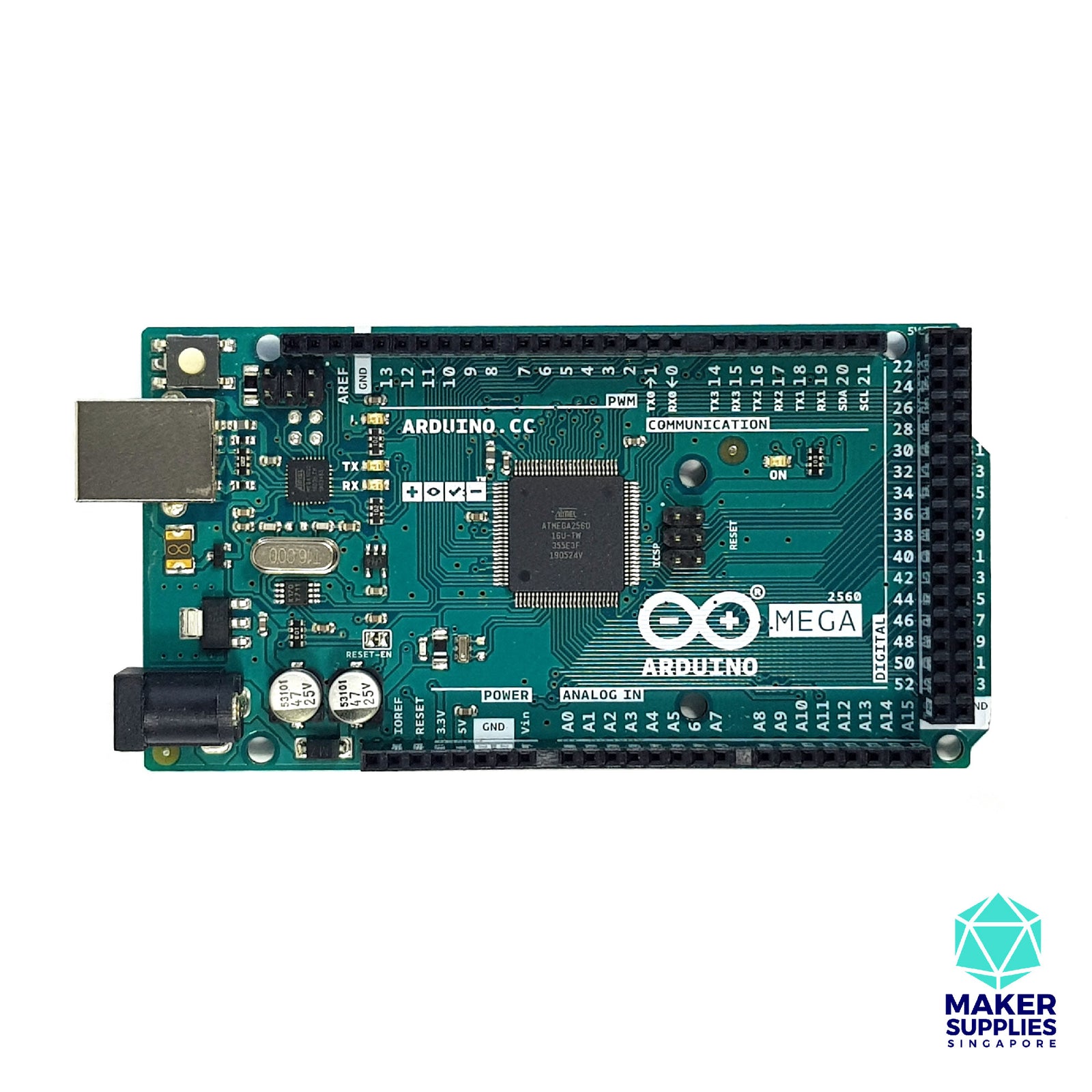 Arduino Mega 2560 Rev 3 (Official) – MakerSupplies Singapore