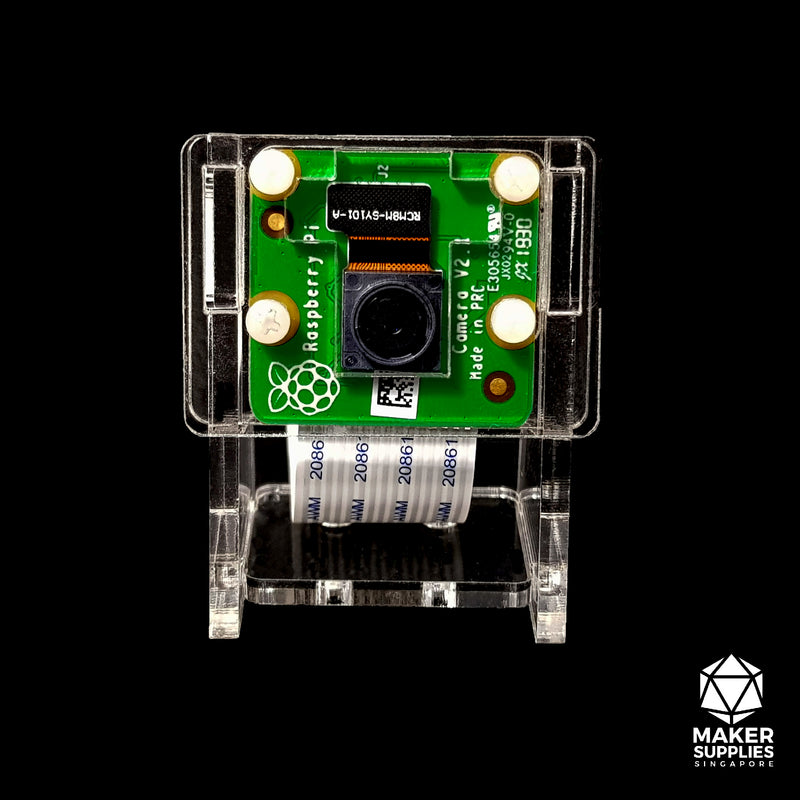 Clear Acrylic Camera Holder (for Raspberry Pi, Jetson Nano)