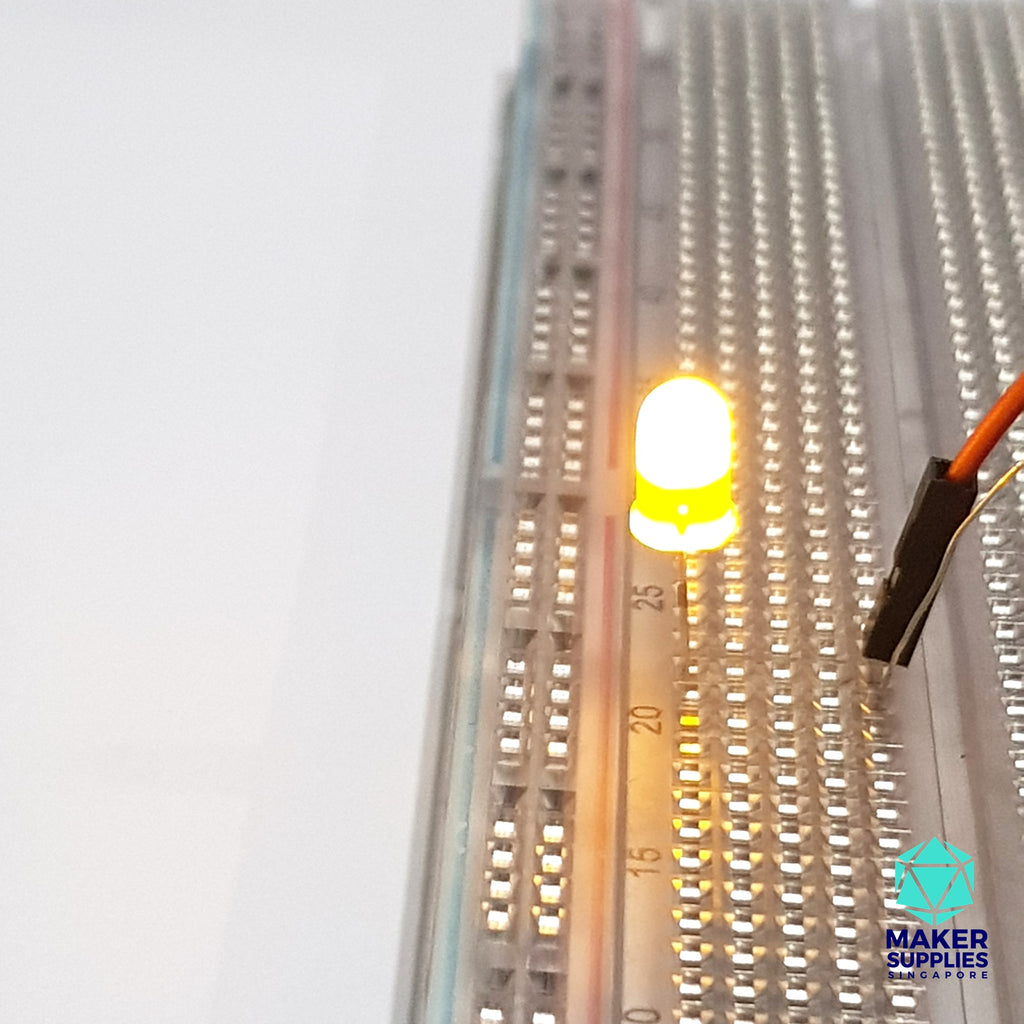 10pcs 5mm Yellow LED