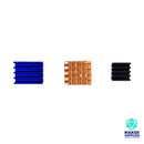 Raspberry Pi 4 Heat Sinks (1 Copper, 2 Aluminium)